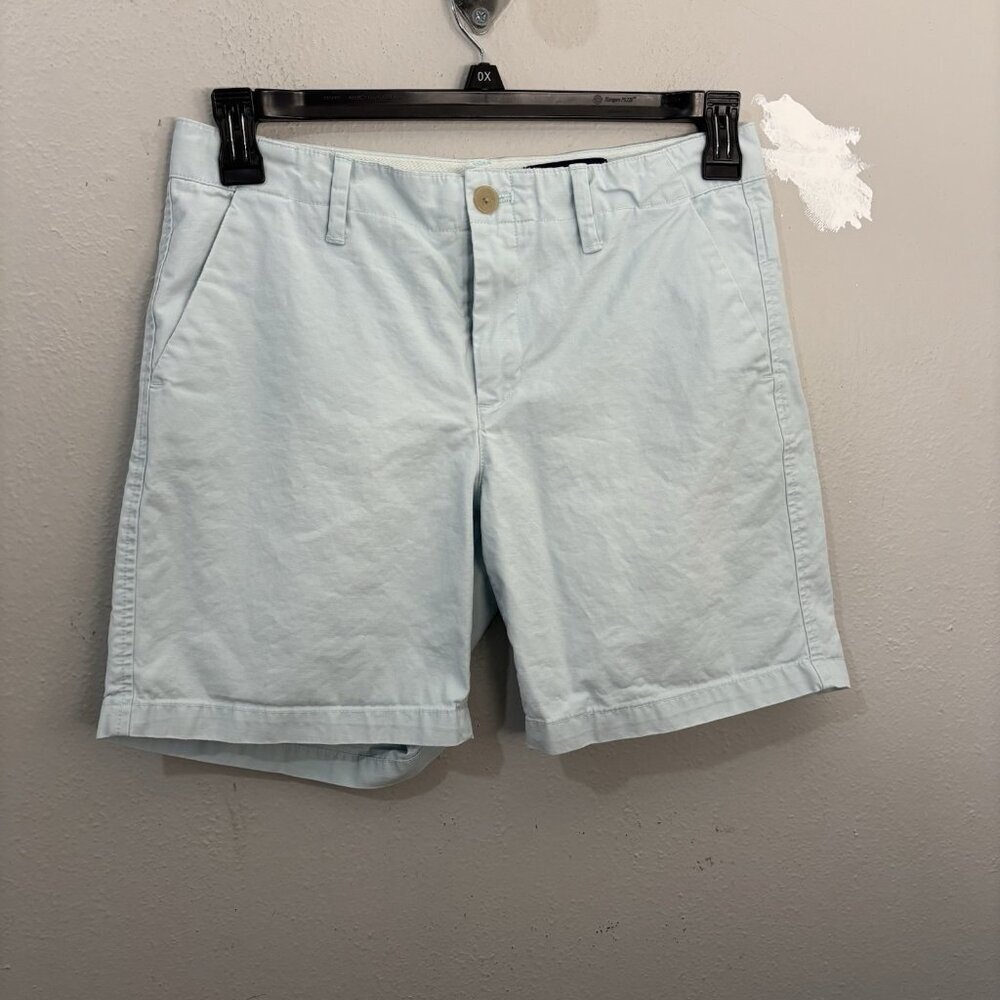 Gap Chino Preppy Cotton Women Shorts Soft Blue Size 4